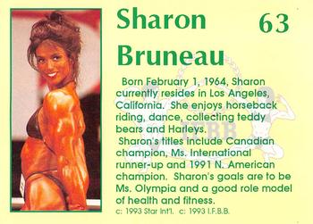 1993 Star Pro Body Builders #63 Sharon Bruneau Back